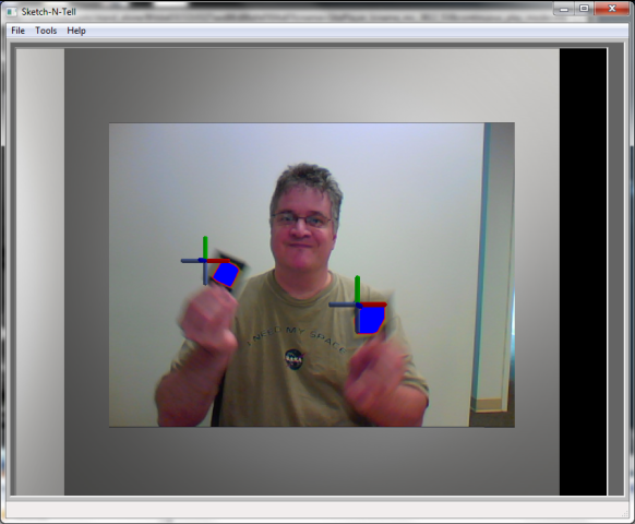 3D cursors from webcam
